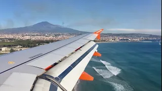 Mount ETNA Blowing Smoke | Catania Landing (CTA) | EasyJet | A320-214