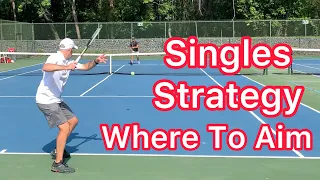 Tennis Singles Strategy (Where To Aim When Your Opponent Comes To The Net)