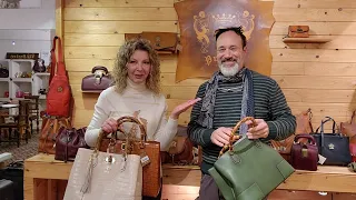 Итальянские кожаные сумки PRATESI. Прямой эфир из Италии с фабрики PRATESI Новые расцветки #fashion