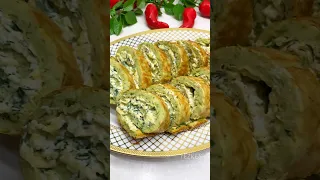 Рулет из кабачков Рулит! 😋🥒 #кабачки #кулинария #тезкес #кабачокрецепт