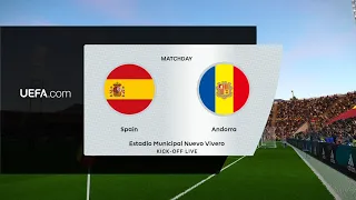 Spain vs Andorra | International Friendly | PES 2021