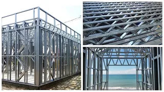 Cold formed steel frame building system for commercial residential and industrial projects