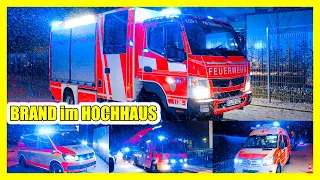 ++ Neues 🚒 VLF 🚒 (Fuso Canter) Feuerwehr Esslingen ++ Brandeinsatz  🔥 Balkonbrand im EG vom Hochhaus