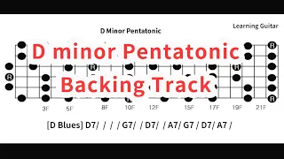 D minor pentatonic Backing Track