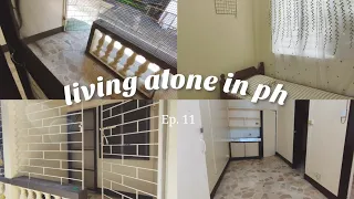 Living alone in the Philippines| P2,750/month apartment tour| being productive, ant problems