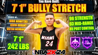 My 7' 1" STRETCH BIG w/ HOF BULLDOZER is DOMINATING on NBA 2K24