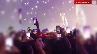 Burna boy Brings Out Wizkid On Stage At His Show In Wembley London.