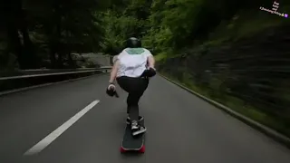 BLR feel it - Raw Run 70 mph Skateboarding Downhill In Switzerland #JesusismyAirbag💰🕉