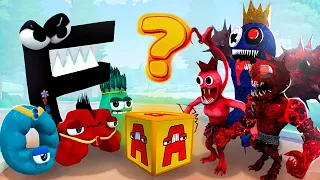 NIGHTMARE RAINBOW FRIENDS VS ALPHABET LORE LUCKY BOX In Garry's Mod!