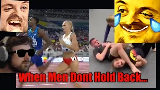 Forsen Reacts to Men Vs Women In Sports.