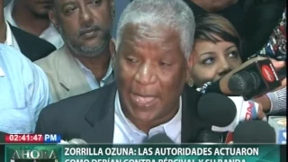 Zorrilla Ozuna: Las autoridades actuaron como debían contra Percival y su banda