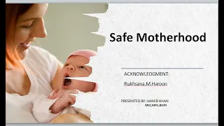 Safe motherhood in Urdu |maternal child health|minor aliments of pregnancy | by sir hamid khan |