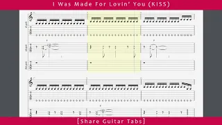 [Share Guitar Tabs] I Was Made For Lovin' You (KISS) HD 1080p