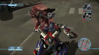 Optimus Prime vs Starscream,Brawl and Blackout.