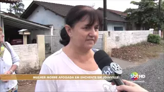 Mulher morre afogada em enchente em Joinville - Maikon Costa/Oziel Montibeler