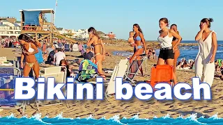 4K video BEACH walk BIKINI sunset Punta del Este URUGUAY 2021