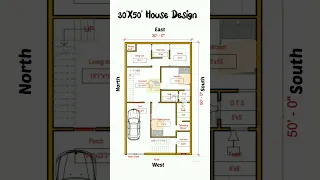 30x50 west facing house plans as per vastu #homeplan #home  #houseplans #homedesign #shorts