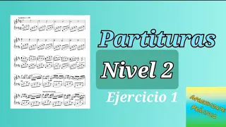 Ejercicios para aprender a leer partituras rápidamente de manera sencilla - Nivel 2, Ejercicio 1