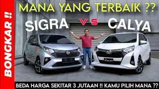 Bongkar !! PERBANDINGAN DAIHATSU NEW SIGRA  R DELUXE VS TOYOTA NEW CALYA G 2024 EXTERIOR & INTERIOR