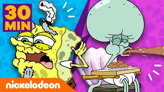 SpongeBob | SpongeBobs levensfasen! ⏰ BabySpons tot Oude Man | Nickelodeon Nederlands
