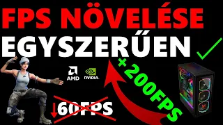 🔥FPS Növelése egyszerűen és gyorsan⬆️ Fortniteban és bármely más játékban🎮