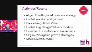 In the Know: GPHR– Specified Credits