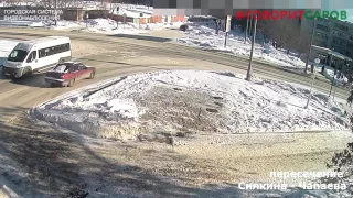ДТП, пересечение Силкина - Чапаева, Саров 2 февраля.