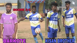 RAMADEVI BARKOTE vs KISAN BROTHER GIRELDUNGURI  game//Score 2-0//Kapanda football Tournament- 2021//