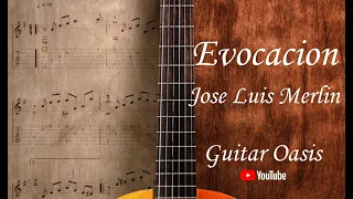 Evocacion - Jose Luis Merlin (Solo + Guitar Tab)