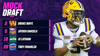 NFL MOCK DRAFT: Vikings trade up to take Jayden Daniels, Bills replace Stefon Diggs | CBS Sports