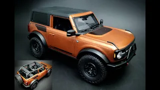 ALL NEW TOOLING! 2021 Ford Bronco 1/25 Scale Model Kit Build How To Assemble Paint Decal AMT 1343