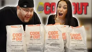 WE ORDER THE ENTIRE MENU 🍔COOKOUT