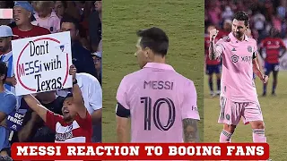 Lionel Messi Reaction To booing Fans