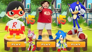 Tag with Ryan vs Sonic Dash 2 Sonic Boom - All Characters Unlocked All Bosses Combo Panda - Gameplay