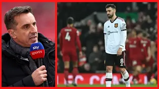 Gary Neville Claims Bruno Fernandes Was Asking To Be Subbed off at 6-0 Down to Liverpool