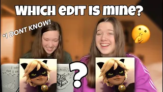 my twin sister tries to guess which edits are mine! *very hard*