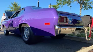 1974 DUSTER 440 SWAPPED DRAG CAR!! INSANE CAM CHOP!!