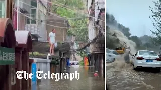 Typhoon Talim makes landfall in China flooding southern cities