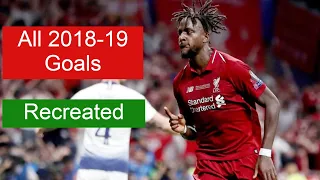 Every Divock Origi goal from 2018-19 | Recreated