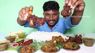 indian food challange - crazy indian / check out how he eat rice -  south indian street food