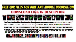 free Download CDR files for bike and mobile decoration
