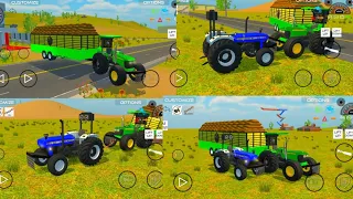 John Deere vs New Holland tochan power full mod of this vical john Deere tractor game video with new