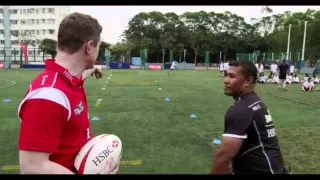 Brian O'Driscoll teaches Waisale Serevi a new trick