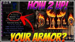 D2R HOW TO UPGRADE ARMOR  MORE DEFENSE ELITE VERSION