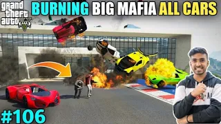 Techno Gamerz || Burning Big Mafia All Cars || GTA V GAMEPLAY #106 || Ujjwal gaming