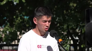 Траурная церемония прощания с военнослужащим погибшим в ходе спецоперации на Украине