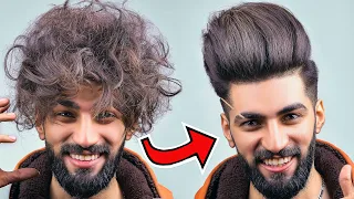 Curly Hairs to Straight Hairs Boys and Girls at Home in 5 Minute with Dryer in Zero Budget 2021