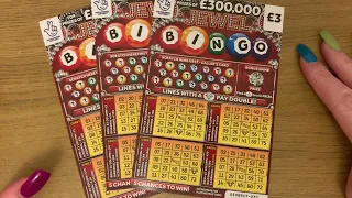 Jewel Bingo £3 Scratch Cards! Did I win? National Lottery UK Scratchies