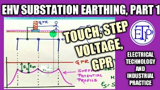 Extra High Voltage substation grounding|grounding calculation|Touch voltage|Step Voltage|GPR