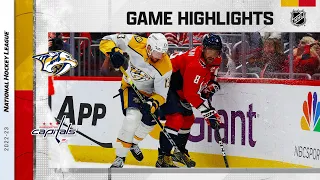 Predators @ Capitals 1/6 | NHL Highlights 2023